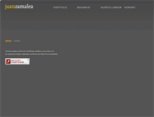 Tablet Screenshot of juanzamalea.de